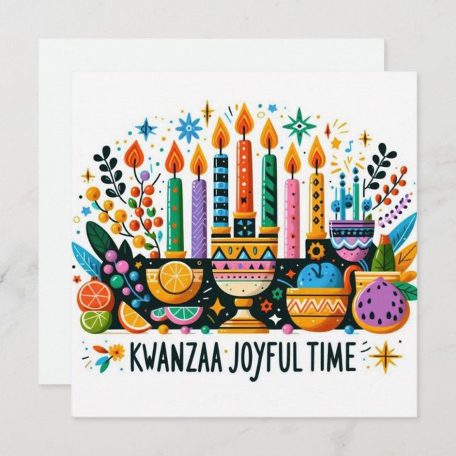 Kwanzaa Karte (Vorne/Hinten)