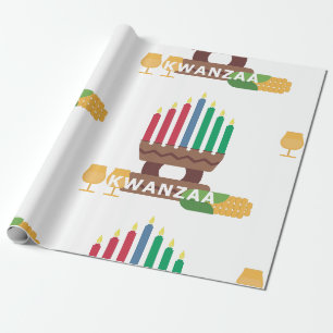 Kwanzaa Kerzen Geschenkpapier