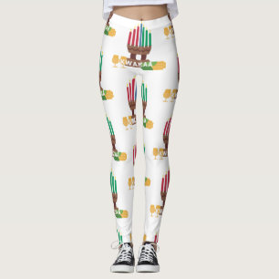 Kwanzaa Kerzen Leggings