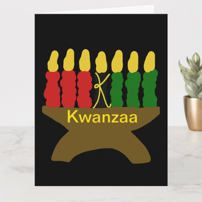 Kwanzaa Kinara Karte (Kleine Pflanze)