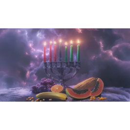 KWANZAA - KINARA - MISHUMAA SABA -  BANNER