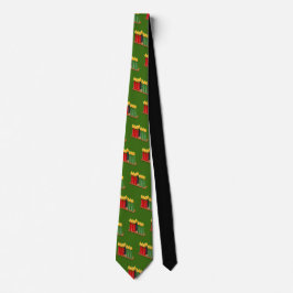 Kwanzaa Krawatte Red Green Black 7 Kerzen Muster