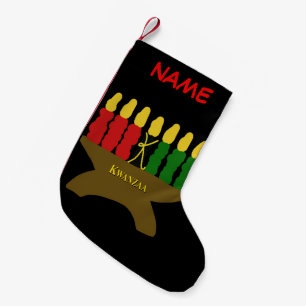 Kwanzaa-Kunst-WeihnachtsStrumpf Kleiner Weihnachtsstrumpf