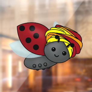 Kwanzaa Ladybug Fensteraufkleber