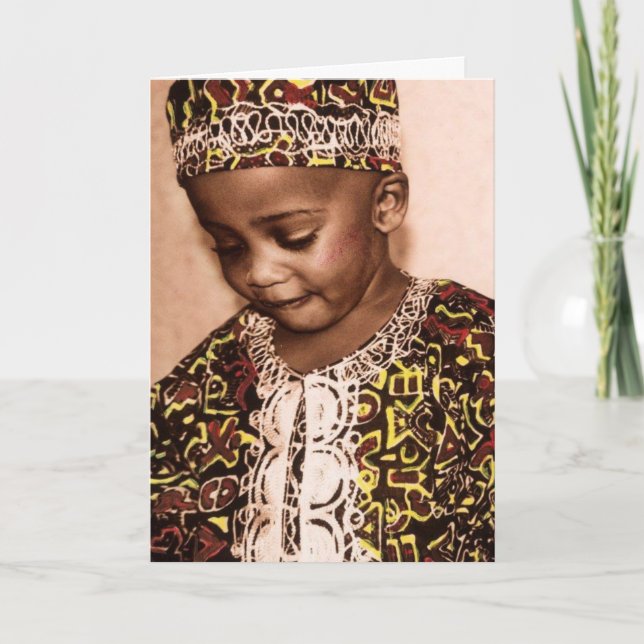 Kwanzaa-Liebe u. -anmut Feiertagskarte (Vorderseite)