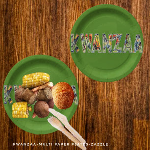 Kwanzaa-Multi Pappteller
