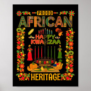 Kwanzaa Outfit Idea für Frauen & Amp; Neuheit Kwan Poster