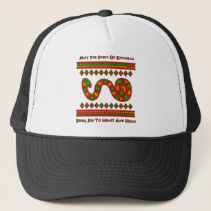 Kwanzaa-Schlange Truckerkappe