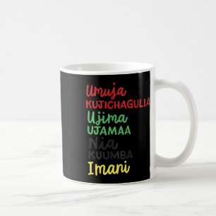 Kwanzaa Seven Principles African American Christma Kaffeetasse
