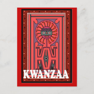 Kwanzaa - Stammeswerbung Postkarte