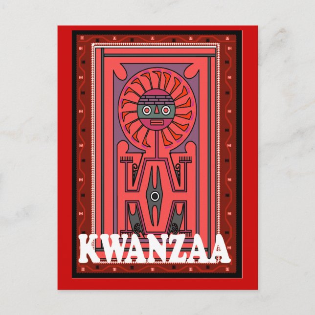 Kwanzaa - Stammeswerbung Postkarte (Vorderseite)