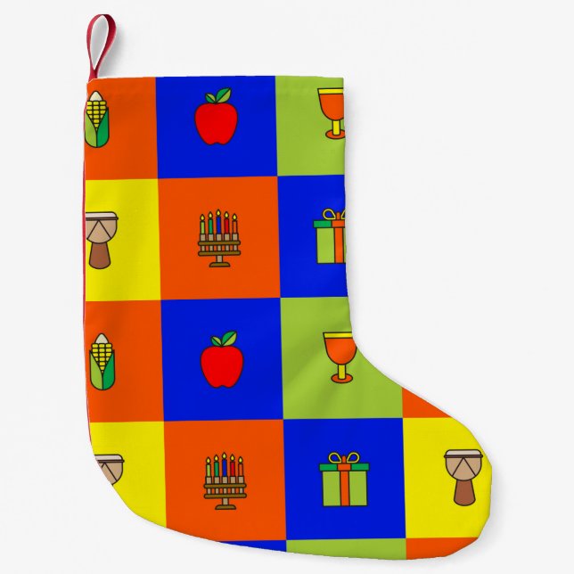 Kwanzaa Strumpf Kleiner Weihnachtsstrumpf (Vorderseite)