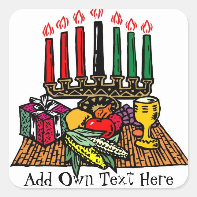Kwanzaa Symbole Sticker Favoriten Geschenke Person (Vorderseite)