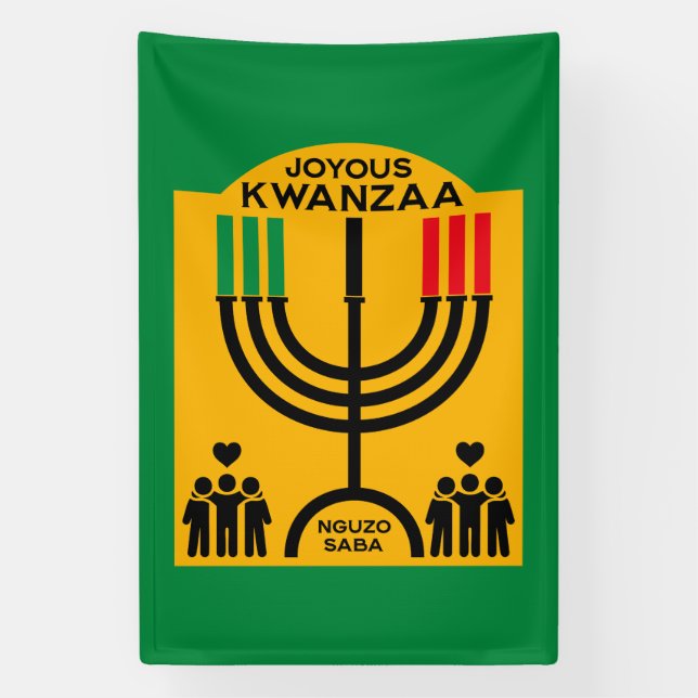Kwanzaa Umoja Banner (Vertikal)