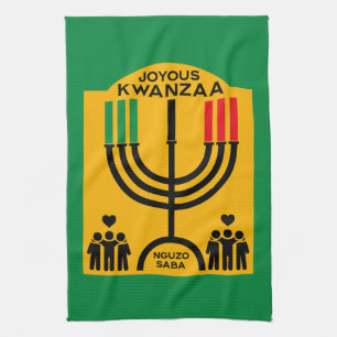 Kwanzaa Umoja Geschirrtuch