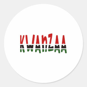Kwanzaa Unity Liebe Afrikanische Amerikanerinnen F Runder Aufkleber
