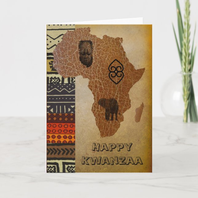Kwanzaa Urlaubskarte Feiertagskarte (Vorderseite)