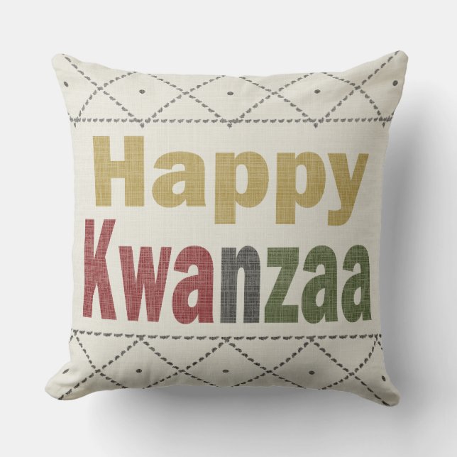 Kwanzaa-Wohngestaltungthrow-Kissen Kissen (Vorderseite)