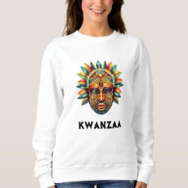 Kwanzaa Women's African Mask Sweatshirt