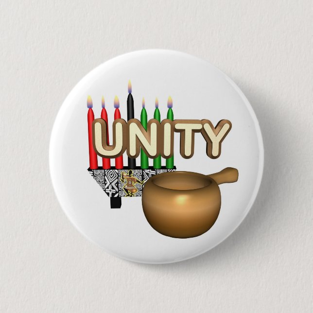 Kwanzaa-Zweck-Feiertag Button (Vorderseite)