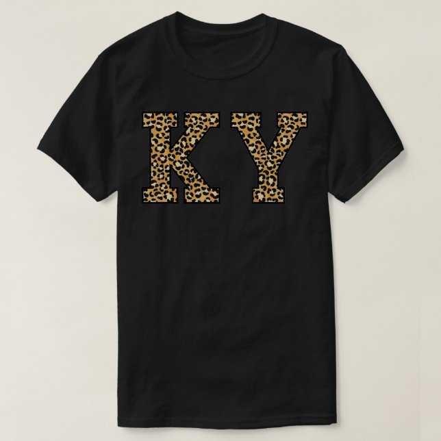 KY Leopard Pattern Womens Kentucky T-Shirt (Design vorne)