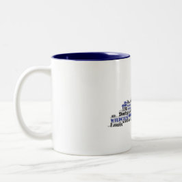 KY Word Cloud (V1 Blau) Zweifarbige Tasse