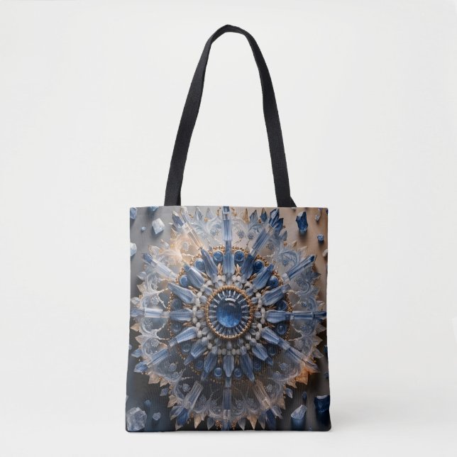 Kyanit-Mandala-Tasche Tasche (Vorderseite)