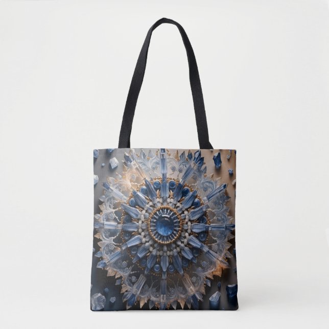 Kyanite-Mandala-Tasche Tasche (Vorderseite)