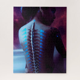 Kybernetische Dorn-Cyberpunk-Frau