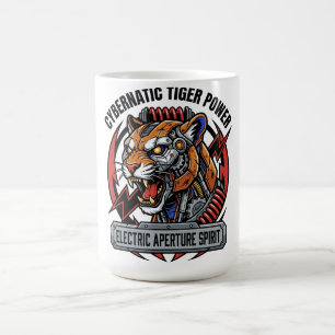 Kybernetischer Tiger Power Elektrische Apertur Gei Kaffeetasse