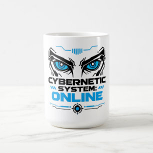 Kybernetisches System Online Futuristischer Robote Kaffeetasse