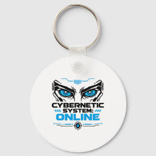 Kybernetisches System Online Futuristischer Robote Schlüsselanhänger