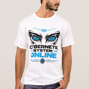 Kybernetisches System Online Futuristischer Robote T-Shirt