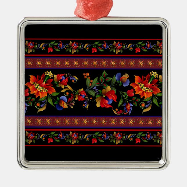 Kyiv Black Silbernes Ornament (Vorne)