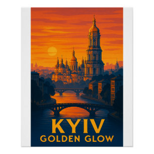 Kyiv Golden Glow" Poster
