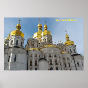 Kyiv Pechersk Lavra, Église / Monastère Affiche