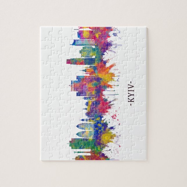 Kyiv Ukraine Skyline (Vertikal)