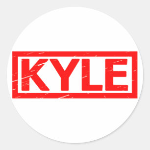 Kyle-Briefmarke Runder Aufkleber