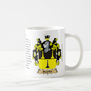 Kyle, der Ursprung, die Bedeutung und das Wappen Kaffeetasse