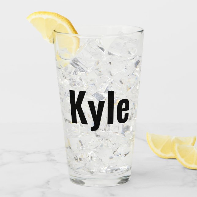 Kyle Mens Name Glas (Vorderseite Ice)