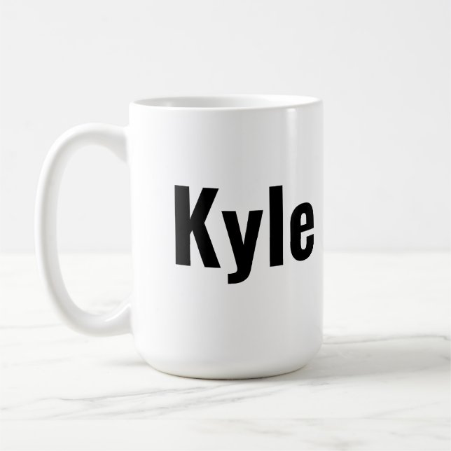 Kyle Mens Name Kaffeetasse (Links)