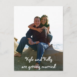 Kyle und Kelly heiraten! Ankündigungspostkarte