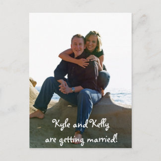 Kyle und Kelly heiraten! Ankündigungspostkarte