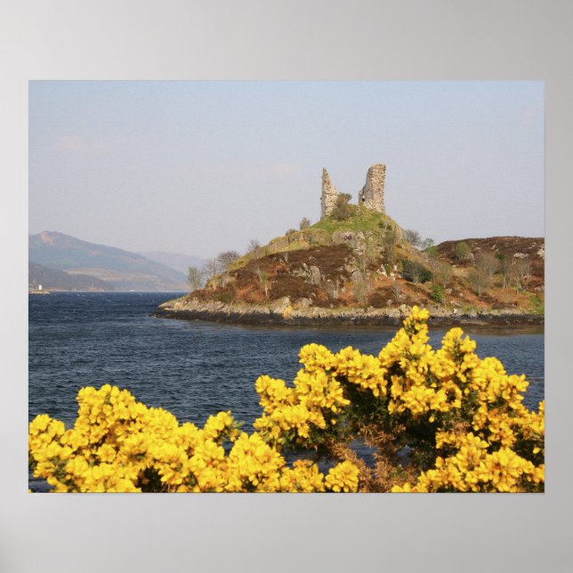 Kyleakin, Schottland. Die alten Ruinen von 2 Poster (Vorne)