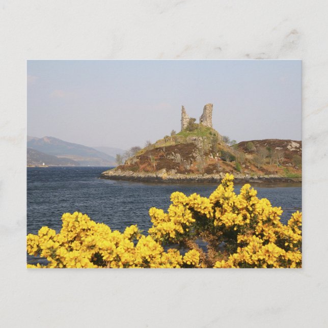 Kyleakin, Schottland. Die alten Ruinen von 2 Postkarte (Vorderseite)
