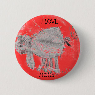 Kylees Bild, i-LIEBE, HUNDE! Button