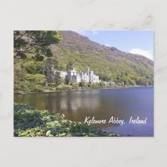 Kylemore Abbey Irland Postkarte (Vorderseite)