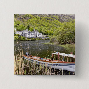 Kylemore-Abtei, Irland. Kylemore Abbey ist Button