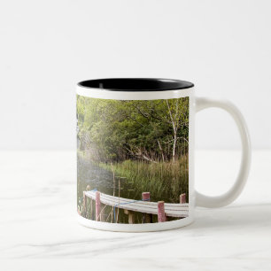 Kylemore-Abtei, Irland. Kylemore Abbey ist Zweifarbige Tasse