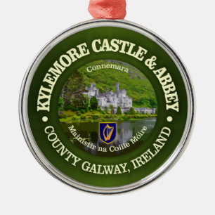 Kylemore Castle & Abbey (rd) Ornament Aus Metall
